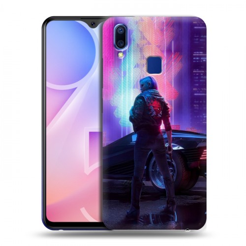 Дизайнерский пластиковый чехол для Vivo Y95 Cyberpunk 2077