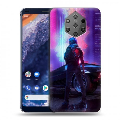 Дизайнерский силиконовый чехол для Nokia 9 PureView Cyberpunk 2077