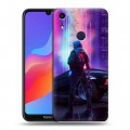 Дизайнерский пластиковый чехол для Huawei Honor 8A Cyberpunk 2077