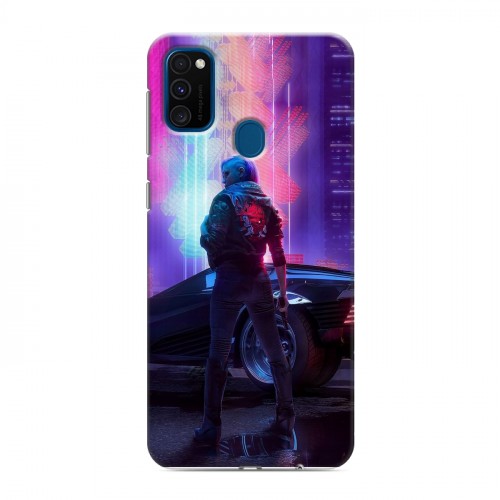 Дизайнерский силиконовый чехол для Samsung Galaxy M30s Cyberpunk 2077