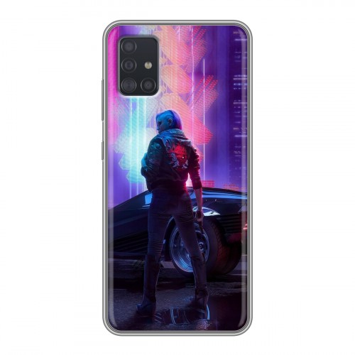 Дизайнерский силиконовый чехол для Samsung Galaxy A51 Cyberpunk 2077