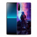 Дизайнерский силиконовый с усиленными углами чехол для Sony Xperia L4 Cyberpunk 2077