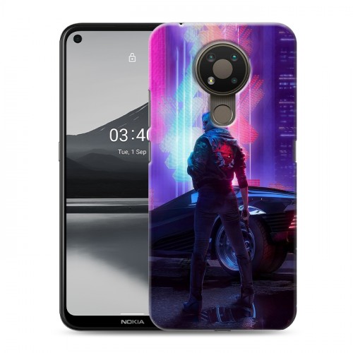 Дизайнерский силиконовый чехол для Nokia 3.4 Cyberpunk 2077