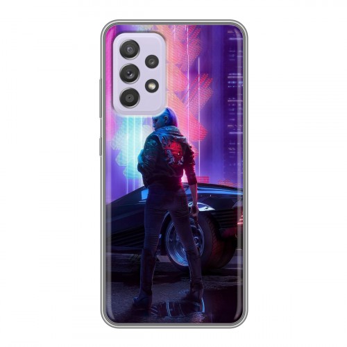 Дизайнерский силиконовый чехол для Samsung Galaxy A52 Cyberpunk 2077