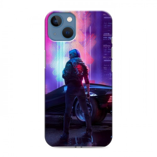 Дизайнерский силиконовый чехол для Iphone 13 Cyberpunk 2077