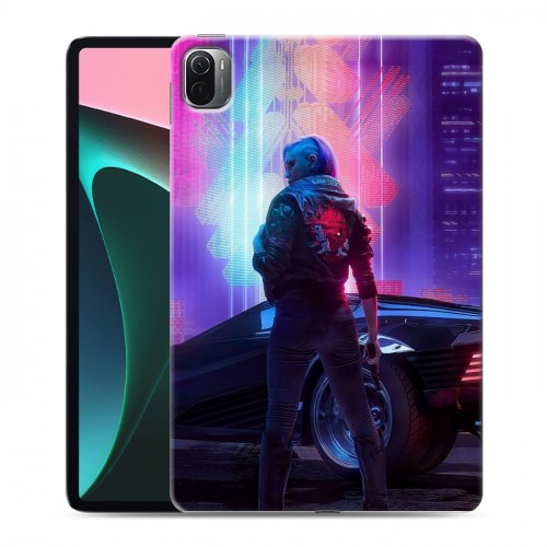 Дизайнерский силиконовый чехол для Xiaomi Pad 5 Cyberpunk 2077