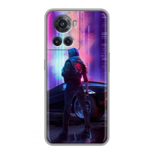 Дизайнерский силиконовый чехол для OnePlus Ace Cyberpunk 2077