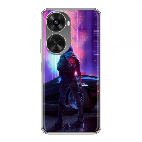 Дизайнерский силиконовый чехол для Huawei Nova 11 SE Cyberpunk 2077