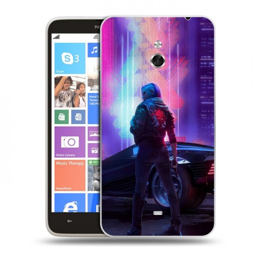 Дизайнерский пластиковый чехол для Nokia Lumia 1320 Cyberpunk 2077