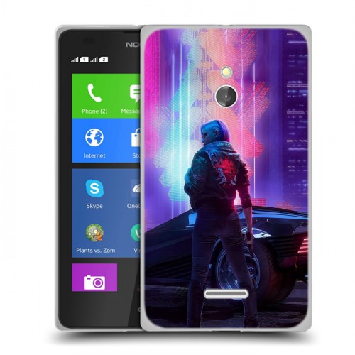 Дизайнерский силиконовый чехол для Nokia XL Cyberpunk 2077