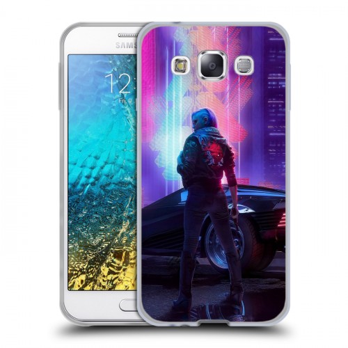 Дизайнерский пластиковый чехол для Samsung Galaxy E5 Cyberpunk 2077