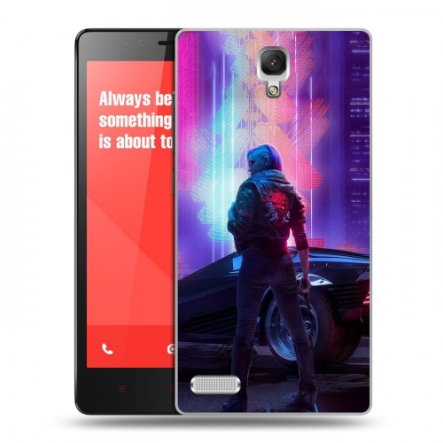 Дизайнерский пластиковый чехол для Xiaomi RedMi Note Cyberpunk 2077