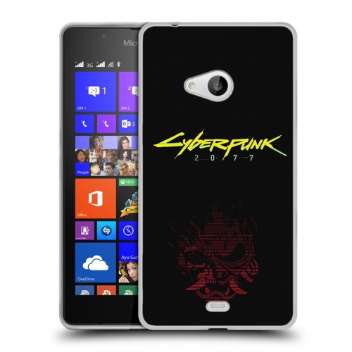 Дизайнерский пластиковый чехол для Microsoft Lumia 540 Cyberpunk 2077