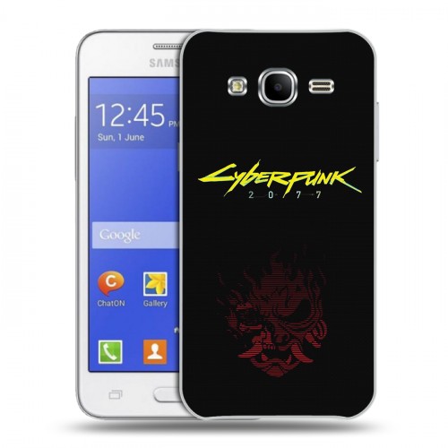 Дизайнерский силиконовый чехол для Samsung Galaxy J7 Cyberpunk 2077