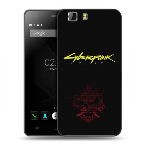 Дизайнерский силиконовый чехол для Doogee X5 Cyberpunk 2077