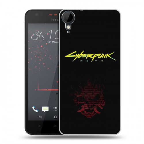 Дизайнерский пластиковый чехол для HTC Desire 825 Cyberpunk 2077