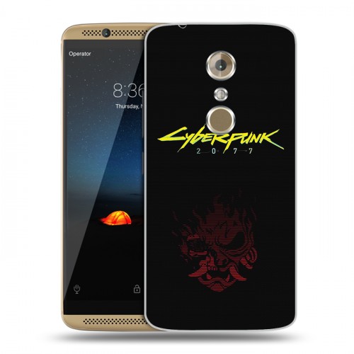 Дизайнерский пластиковый чехол для ZTE Axon 7 Cyberpunk 2077