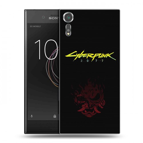 Дизайнерский пластиковый чехол для Sony Xperia XZs Cyberpunk 2077