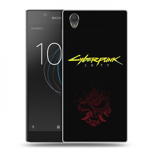 Дизайнерский пластиковый чехол для Sony Xperia L1 Cyberpunk 2077