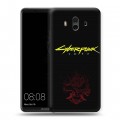 Дизайнерский пластиковый чехол для Huawei Mate 10 Cyberpunk 2077