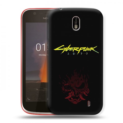 Дизайнерский пластиковый чехол для Nokia 1 Cyberpunk 2077