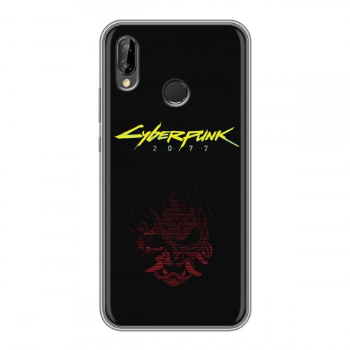 Дизайнерский силиконовый чехол для Huawei P20 Lite Cyberpunk 2077