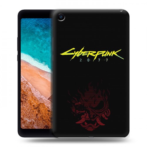 Дизайнерский силиконовый чехол для Xiaomi Mi Pad 4 Cyberpunk 2077