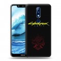 Дизайнерский силиконовый чехол для Nokia 5.1 Plus Cyberpunk 2077