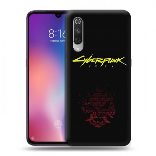 Дизайнерский силиконовый с усиленными углами чехол для Xiaomi Mi9 Cyberpunk 2077