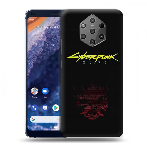 Дизайнерский силиконовый чехол для Nokia 9 PureView Cyberpunk 2077