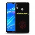 Дизайнерский пластиковый чехол для Huawei Y6 (2019) Cyberpunk 2077