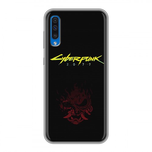 Дизайнерский силиконовый чехол для Samsung Galaxy A50 Cyberpunk 2077