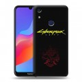 Дизайнерский пластиковый чехол для Huawei Honor 8A Cyberpunk 2077