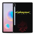 Дизайнерский силиконовый чехол для Samsung Galaxy Tab S6 Cyberpunk 2077