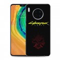 Дизайнерский пластиковый чехол для Huawei Mate 30 Cyberpunk 2077