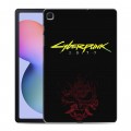 Дизайнерский силиконовый чехол для Samsung Galaxy Tab S6 Lite Cyberpunk 2077