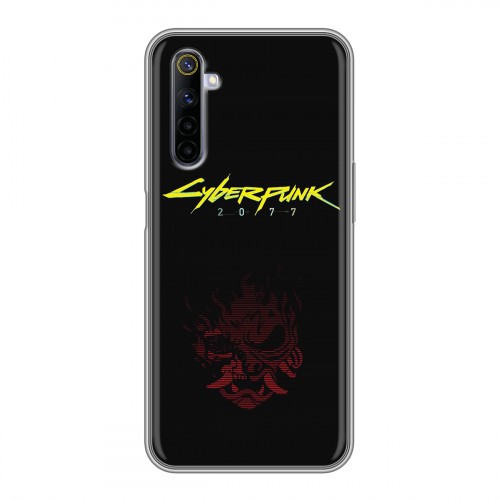 Дизайнерский силиконовый чехол для Realme 6 Cyberpunk 2077