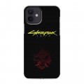 Дизайнерский силиконовый чехол для Iphone 12 Cyberpunk 2077