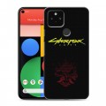 Дизайнерский пластиковый чехол для Google Pixel 5 Cyberpunk 2077