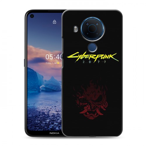 Дизайнерский силиконовый чехол для Nokia 5.4 Cyberpunk 2077