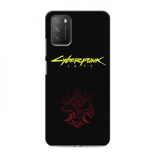 Дизайнерский пластиковый чехол для Xiaomi Poco M3 Cyberpunk 2077