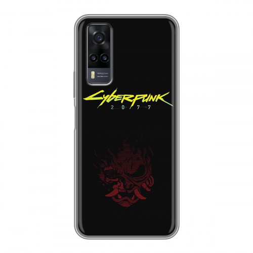 Дизайнерский силиконовый чехол для Vivo Y31 Cyberpunk 2077