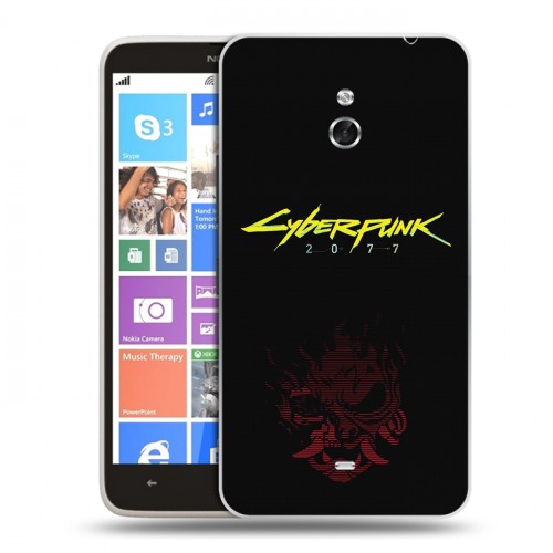 Дизайнерский пластиковый чехол для Nokia Lumia 1320 Cyberpunk 2077