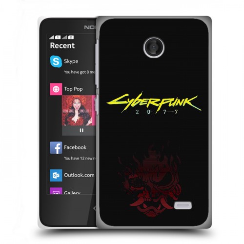 Дизайнерский пластиковый чехол для Nokia X Cyberpunk 2077