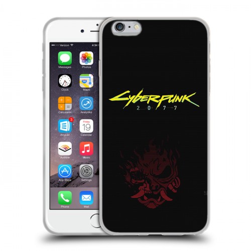 Дизайнерский силиконовый чехол для Iphone 6 Plus/6s Plus Cyberpunk 2077