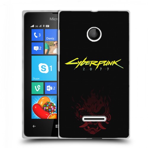 Дизайнерский пластиковый чехол для Microsoft Lumia 435 Cyberpunk 2077