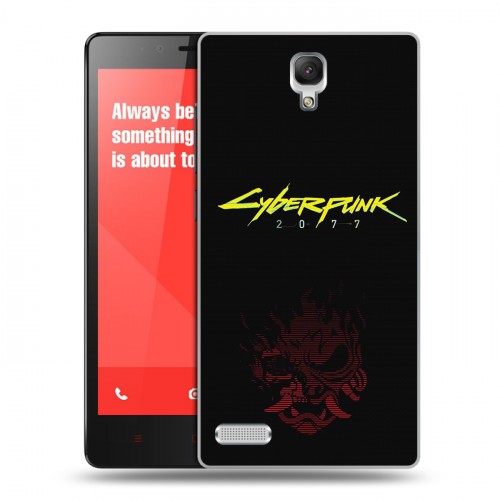 Дизайнерский силиконовый чехол для Xiaomi RedMi Note Cyberpunk 2077