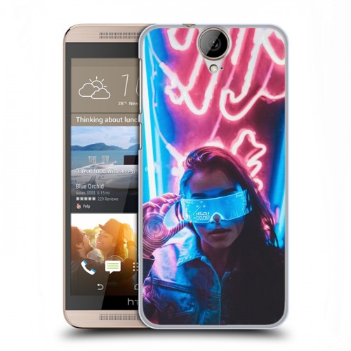 Дизайнерский пластиковый чехол для HTC One E9+ Cyberpunk 2077