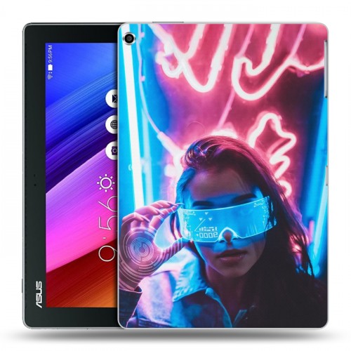 Дизайнерский силиконовый чехол для ASUS ZenPad 10 Cyberpunk 2077