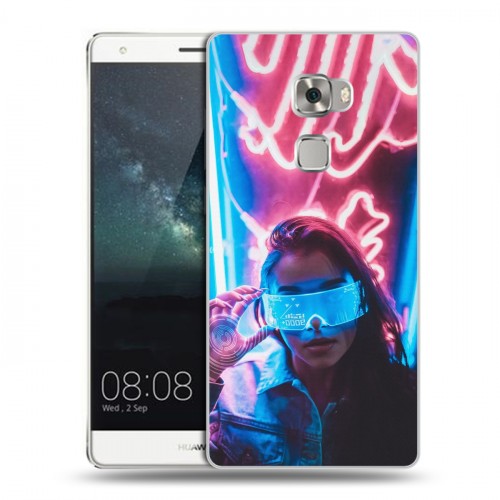 Дизайнерский пластиковый чехол для Huawei Mate S Cyberpunk 2077